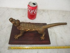 Vintage Brass Lizard Cork Stopper Press Old Pharmacy Tool Apothecary Bottle Drug