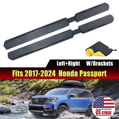 Fits 2017-2024 Honda Passport Steps Nerf Side Steps Running Boards W/Brackets