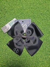 DSG Softball Homerun Hair Bow Black Sports Hair Accessory