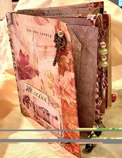 Small Pocket Sized Junk Journal Ephemera Diary Tags Cluster Scrappy 