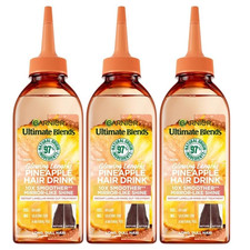 Garnier Ultimate Blends Glowing Lengths Pineapple Hair Drink 200ml - 3 PACK