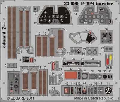 P-40M interior S. A. -Hasegawa- / 1:32 - Eduard 33090