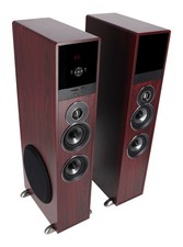 Tower Speaker Home Theater System 8" Sub For LG UK6090PUA Television TV-Wood