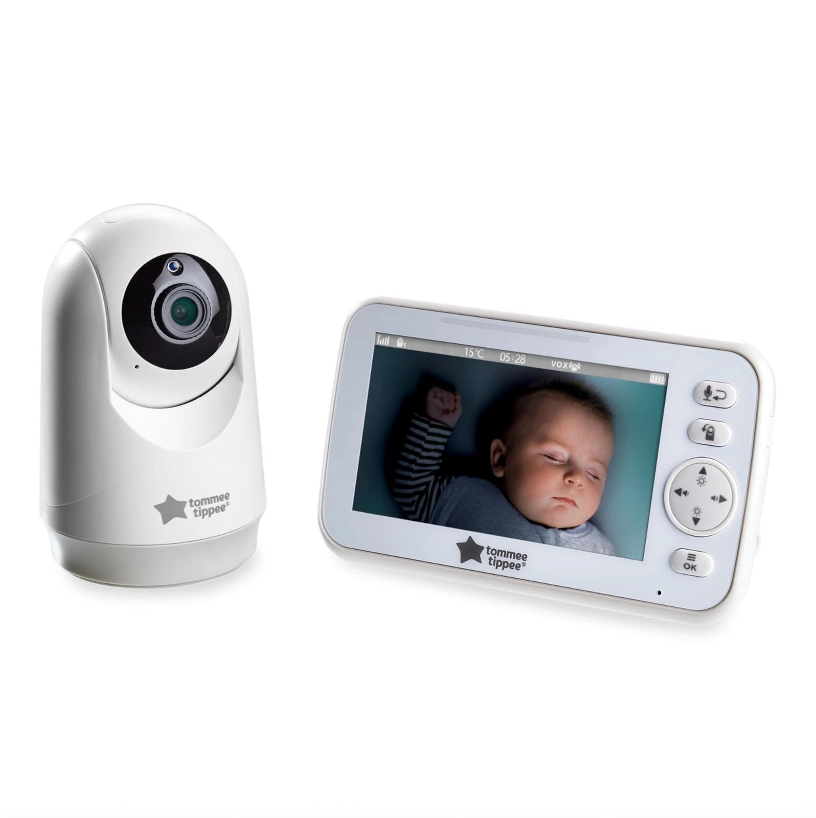 Tommee Tippee Dreamview Audio and HD Baby Monitor, Night Vision, 2-Way Talk Audi