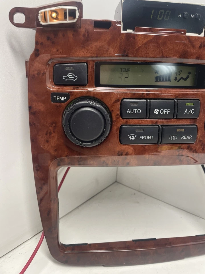 Control de clima digital Toyota Highlander Woodgrain 2001-2007 84010-48170 OEM Foto 2 de 4