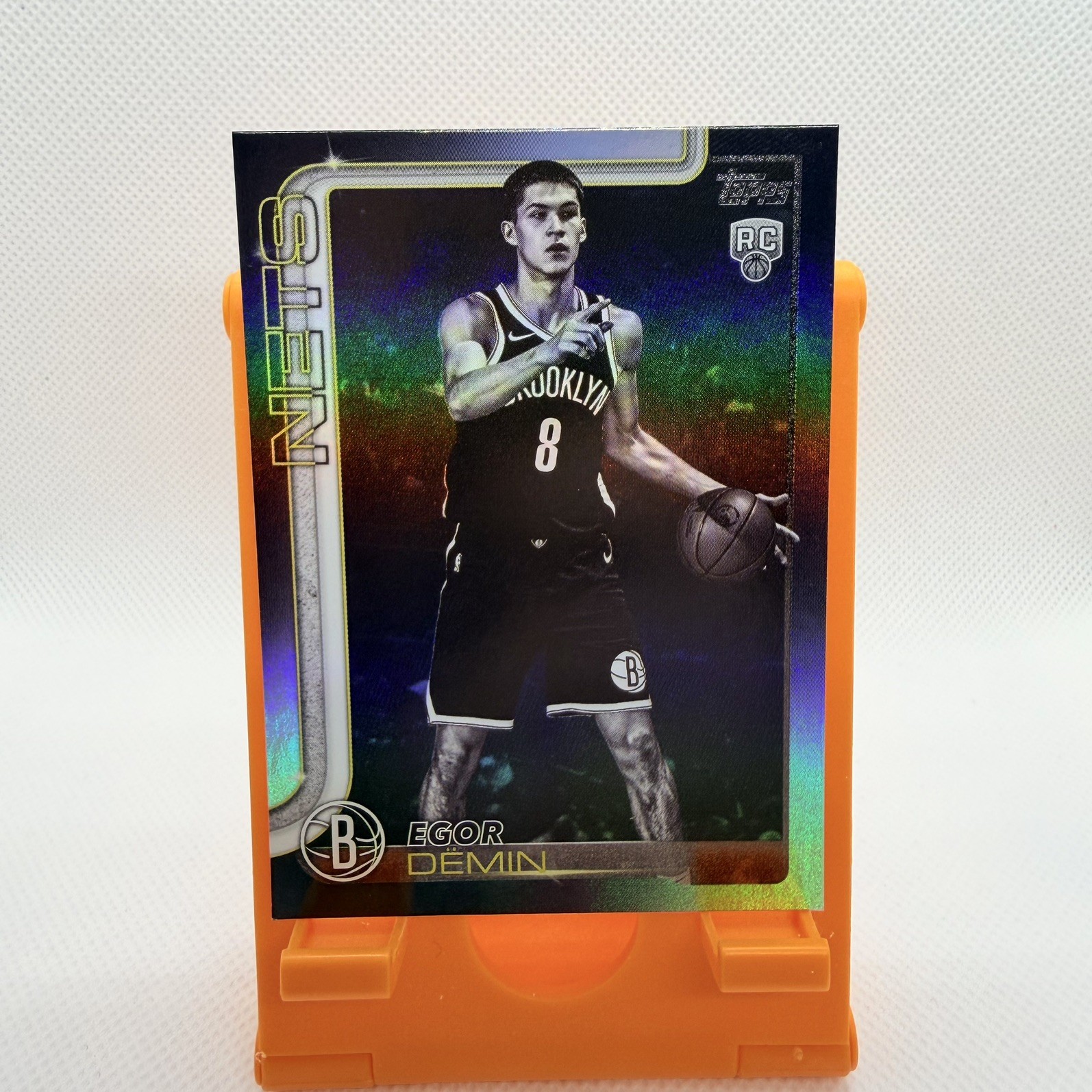 2025-26 Topps Black Friday Egor Demin Blackout RC SP #208 Brooklyn Nets