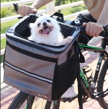 Bike Basket For Pet Heavy Duty Multifunctional Carrier Fiber Material Polyester