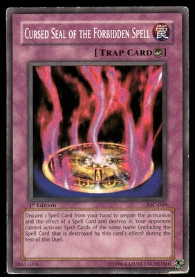 Cursed Seal of the Forbidden Spell IOC-049 Invasion of Chaos 1st Edition DMG
