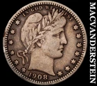 1908 Barber Quarter- Scarce Better Date  No Reserve #i6240