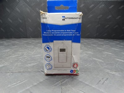 Intermatic 15 Amp 7-Day Indoor In-Wall Astronomic Digital Timer White ST01K