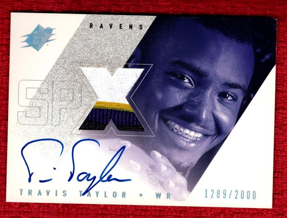 Travis Taylor Spx #158 Signed Jersey