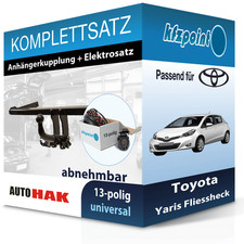 AUTO HAK Anhängekupplung abnehmbar und E-Satz 13polig für Toyota Yaris 05-14 neu