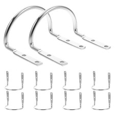 8 Pcs Wall Mount Tool Holder Garage Hanging Hooks Storage Bracket