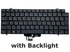 Hungarian Keyboard for Dell Latitude 7410, 14 7410 2-in-1 Backlit Magyar QWERTZ