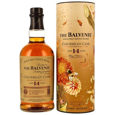 (114,27 /1L) Balvenie 14 YO Caribbean Rum Cask - Limited Edition Victo Ngai- 43%
