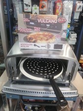 Rgv vulcano forno elettrico per pizza, piatto girevole, apertura a slitta, tempe