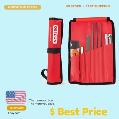 Compact 7pc Chainsaw Field Sharpening Kit with Universal Handle & Guide