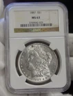 1887 US Morgan Silver Dollar $1 NGC MS63
