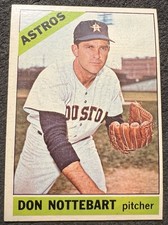 1966 TOPPS DON NOTTEBART (HOUSTON ASTROS) #21 NM OC