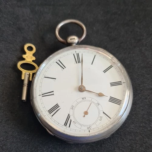 Antique Solid Silver Gents Waltham Mass Pocket Watch 1882 W/O Ref4221