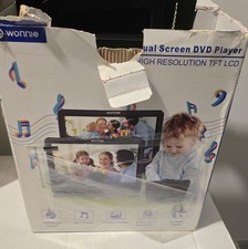 Portable Wonnie Dual Screen DVD Player / Car Headrest Entertainment System
