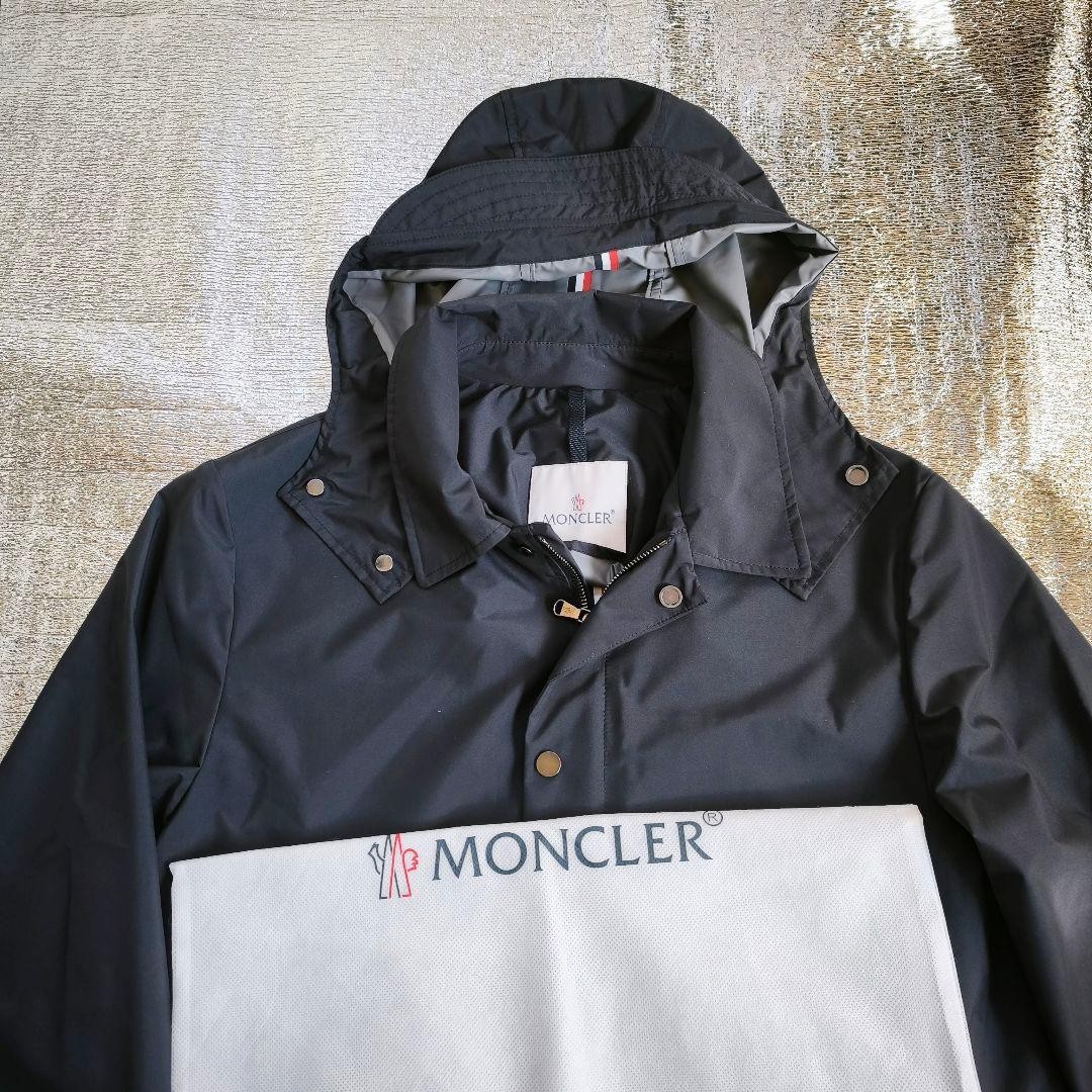 Moncler BERGERIE Sling Coat Dark Navy Size 2 thumbnail 6