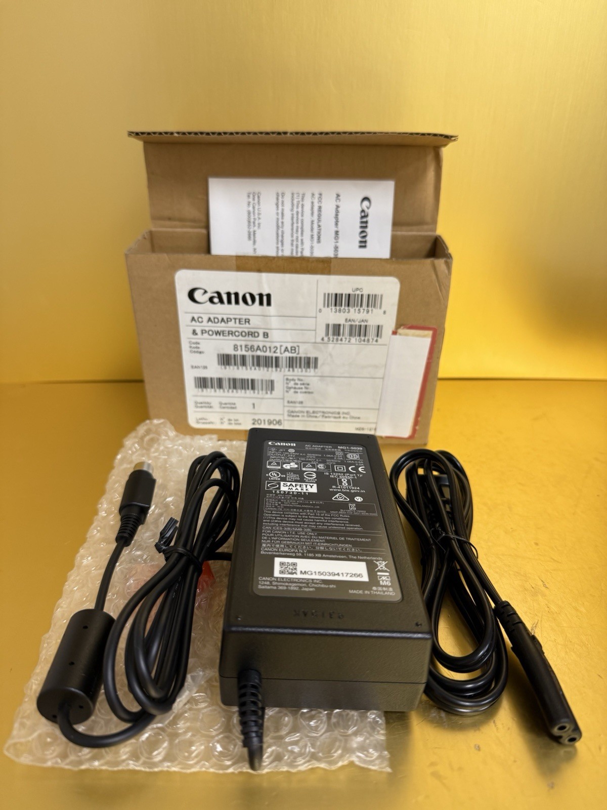 Alimentatore Canon Originale 16V 1.8A Per ImageFormula – MG1-3607-030 MG1-3607-040 – Usato Ricondizionato