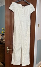 Gorgeous Ivory Lace Wedding Dress. Size UK 10