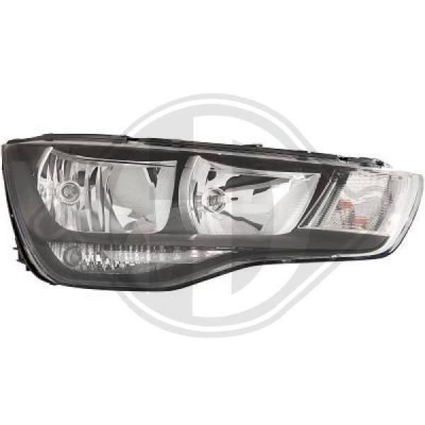 1X Diederichs Hauptscheinwerfer H7 H1 Rechts Passend FüR Audi A1 8XA 1.2 1.4 1.6-image