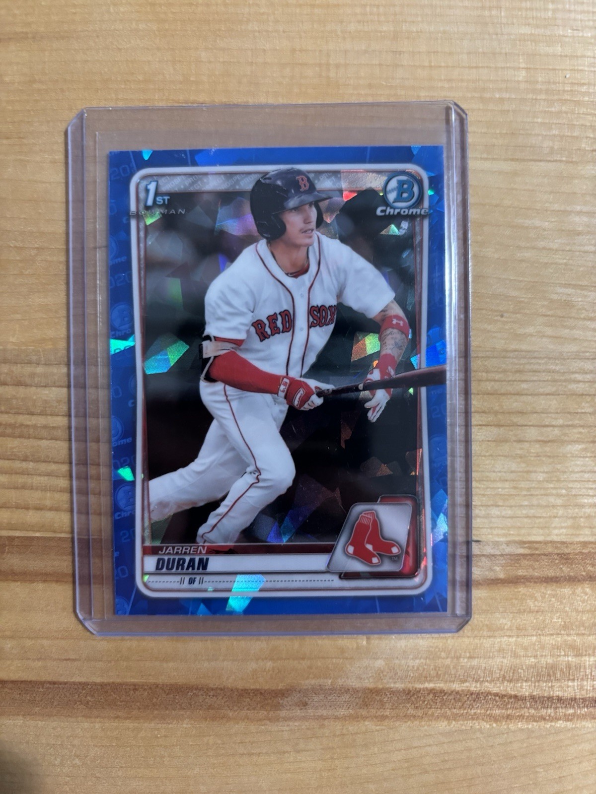 JARREN DURAN 2020 BOWMAN CHROME 1ST SAPPHIRE REFRACTOR BCP-144