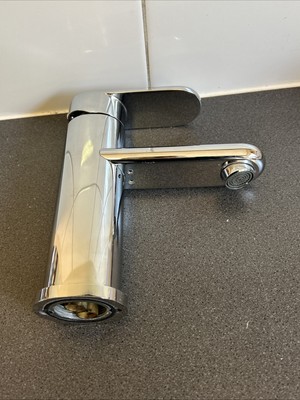 Wartermark Bathroom Basin Mixer Tap Round Paddle Chrome WMK2564