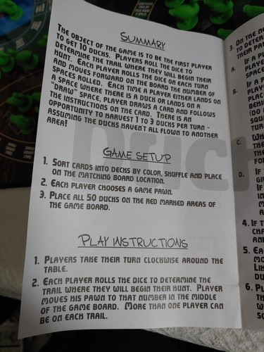 Duck Fever A Game Of Chance Board Game - Picture 6 of 15