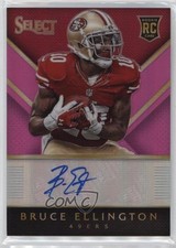 2014 Panini Select Rookie Fuchsia Prizm 20/199 Bruce Ellington #RA-BE Auto 2t7