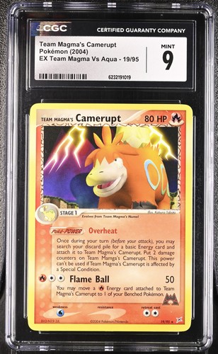 Team Magma's Camerupt 19/95 - CGC 9 Mint - Pokemon: EX Team Magma Vs Aqua -