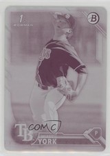 2016 Bowman Draft Draft Picks Printing Plate Magenta 1/1 Mikey York #BD-119 1c1