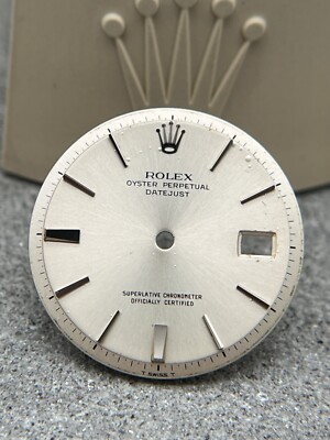 #184 ROLEX DOORSTEP HAIRLINE ZIFFERBLATT DIAL DATEJUST 1601 CAL 1570 HYPHEN