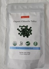 Organic Chlorella Tablets 500mg Tablet 250 Count Vegan 06/2025