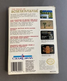 Nintendo NES Game The Magic Of Scheherazade Box w/ Manual & Map Vintage!