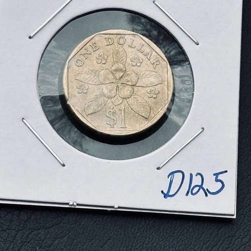 1990 Singapore Coin $1 One Dollar KM# 54b Asia UNCIRCULATED Coins FREE SHIPPING - Picture 5 of 5
