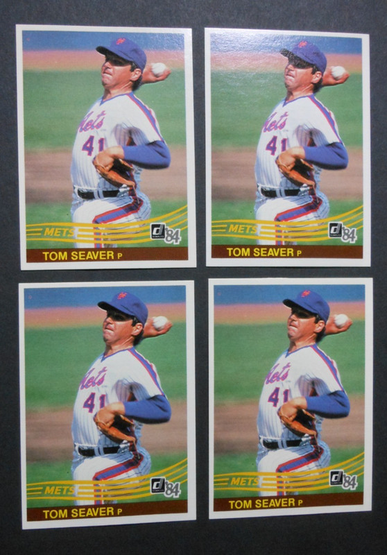 4 DONRUSS BASEBALL CARDS #116 TOM SEAVER NEW YORK METS   HALL OF FAME