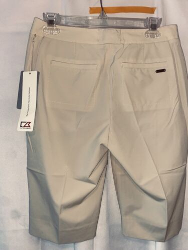 Cutter & Buck 4 NWT Women Bermuda Shorts Khaki Light Tan Size 4 - Picture 2 of 14