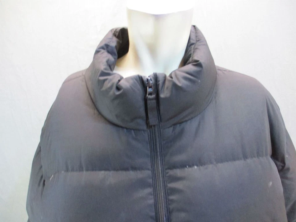 Lands End Size XL Mens Black Full Zip No Hood Insulated Down Puffer Jacket 7Y433 - Image 2 of 4