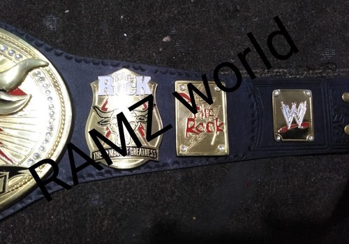 The Rock Brahma Bull Wrestling Championship Replica Belt 4mm Brass Belt - Picture 3 of 4