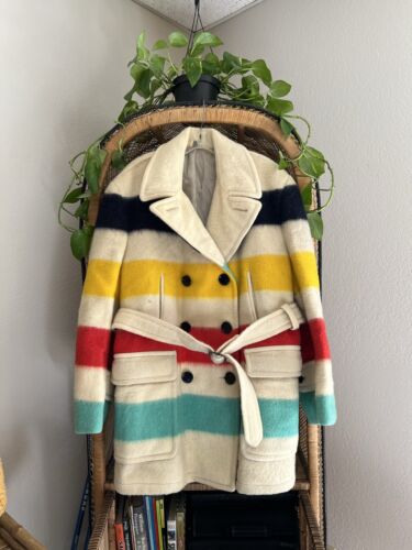 Hudson Bay Vintage Blanket Jacket 1940’s 50’s 46 - image 1