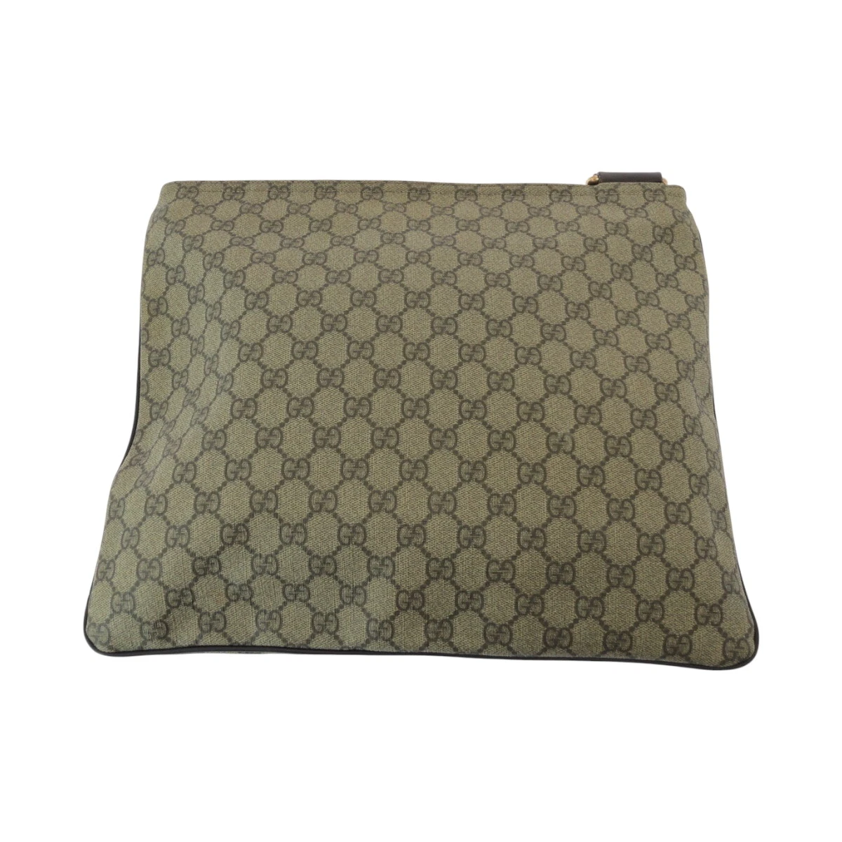 Sac bandoulière GUCCI 201446 sac messager marron or quincaillerie GG toile suprême GG