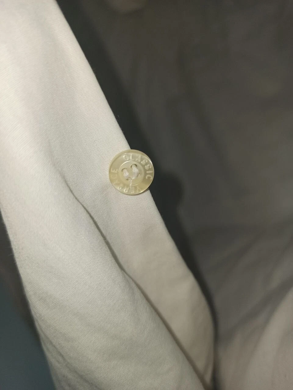 Camicia da uomo classica Versace V2 cotone bianca taglia 16 41 *