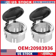 2x Dash Power Outlet Cover For Chevy Silverado Gmc Sierra Tahoe 2007-2013 Us