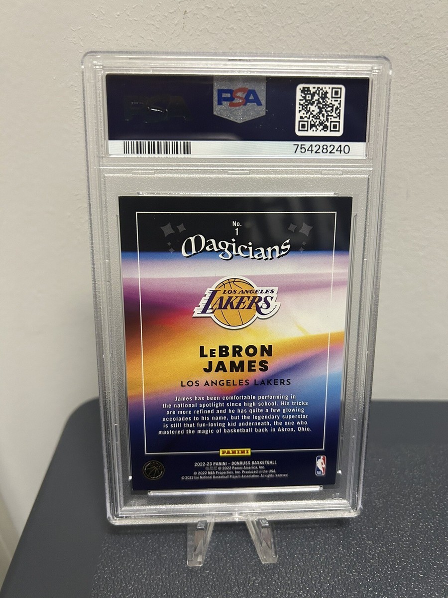 2022-23 Donruss Magicians LeBron James Red Blue Holo Laser