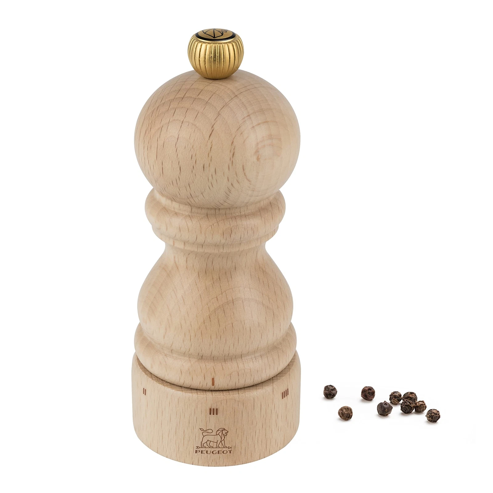 - Paris u'Select Manual Pepper Mill - Adjustable Grinder - Beechwood Natural