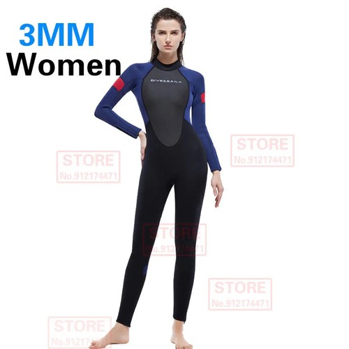 Premium 3MM/5MM Neoprene Wetsuit Men Women for Deep Scuba Diving Snorkeling - Picture 35 of 36